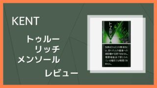 ケント・ネオスティック・トゥルー・リッチ・メンソールをレビュー